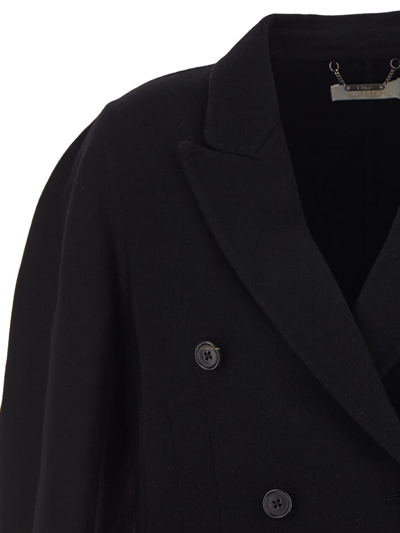 Shop Chloé Double-breast Wool Jacket In Black