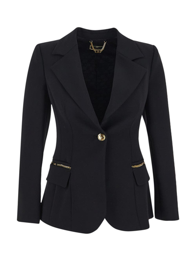 Shop Elisabetta Franchi Single-breast Jacket In Black