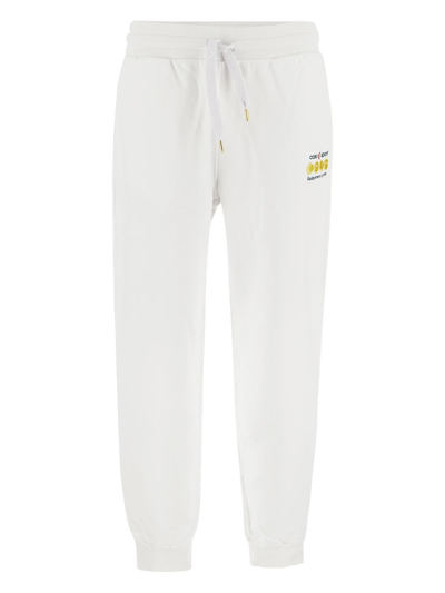 Shop Casablanca Cotton Sweatpants In White