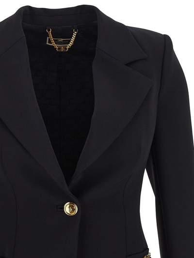 Shop Elisabetta Franchi Single-breast Jacket In Black