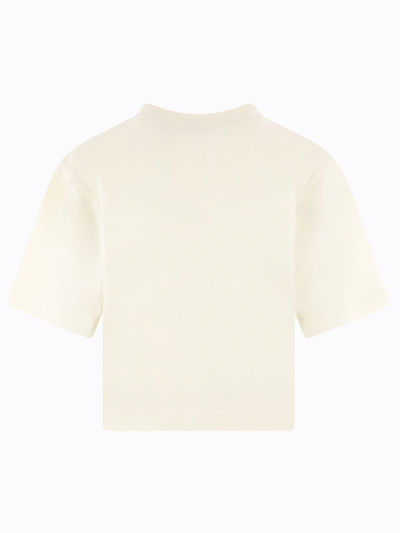 Shop Off-white Ivory White Cotton T-shirt In Bianco