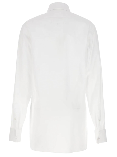 Shop Maison Margiela White Cotton Shirt In Bianco