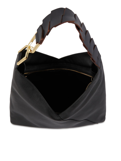 Lancel Pagode Zip Hobo Bag In Nero