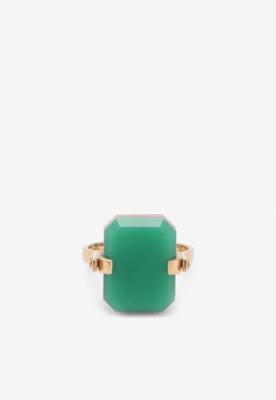 Shop Aliita Deco Sandwich Ring In Multicolor