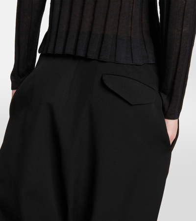 The Row Rufus Wool Wide-leg Pants In Black