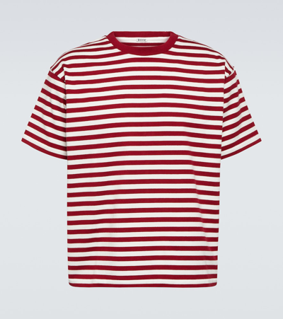 Shop Bode Sawyer Striped Cotton T-shirt In Multicoloured