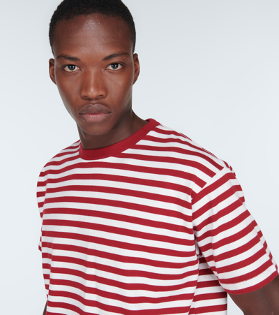 Shop Bode Sawyer Striped Cotton T-shirt In Multicoloured