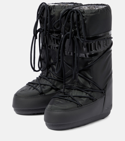 Shop Moon Boot Classic Plus Snow Boots In Black