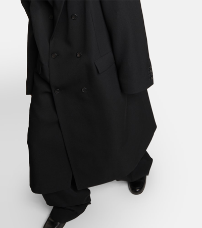 Shop The Row Andy Double-breasted Wool Coat In Black