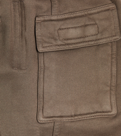 Rick Owens Boys Dust Kids Prisoner Drawstring-waist Tapered-leg Stretch-cotton Jogging Bottoms 4-12  In Beige