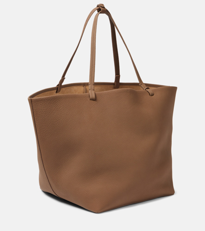 The Row Xl Park Leather Tote Bag In Brown