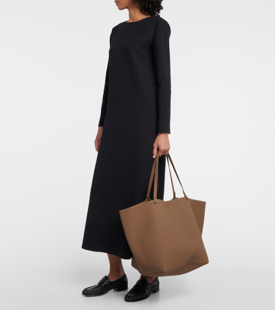 Shop The Row Xl Park Leather Tote Bag In Brown