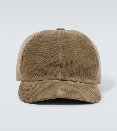 Rick Owens Drkshdw Embroidered Cotton Baseball Cap In Brown