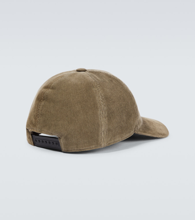 Rick Owens Drkshdw Embroidered Cotton Baseball Cap In Brown