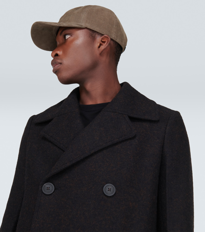 Rick Owens Drkshdw Embroidered Cotton Baseball Cap In Brown