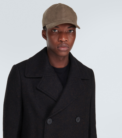Rick Owens Drkshdw Embroidered Cotton Baseball Cap In Brown