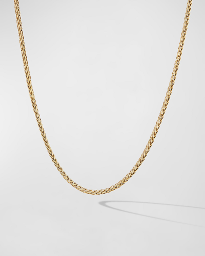 Shop David Yurman Men's Wheat Chain Necklace In 18k Gold, 2.5mm, 24"l