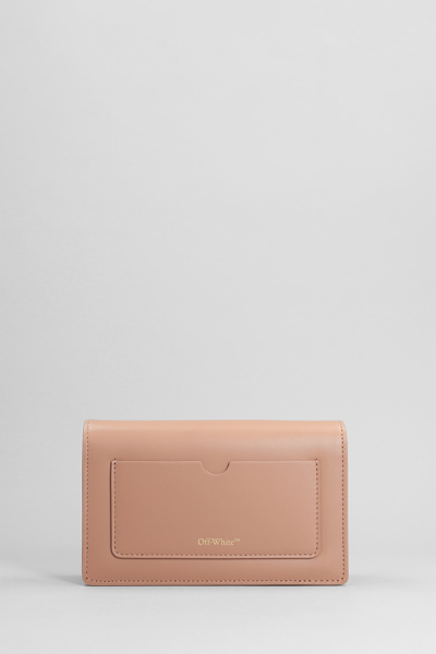 Shop Off-white Wallet In Rose-pink Leather