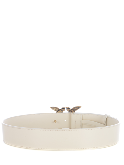 Pinko Love Berry Belt In Crema