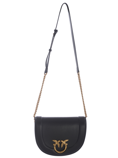 Pinko Love Round Click Classic Bag In Nero