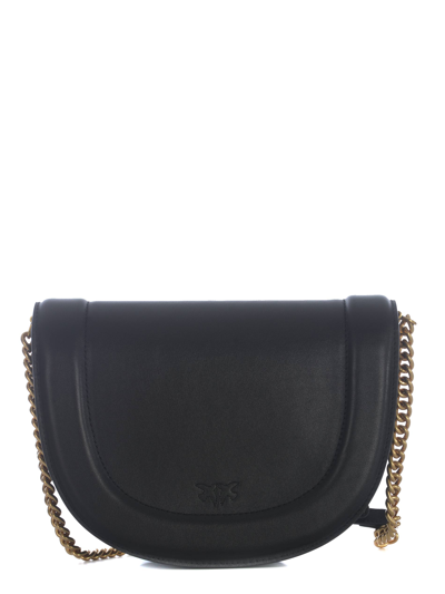 Pinko Love Round Click Classic Bag In Nero