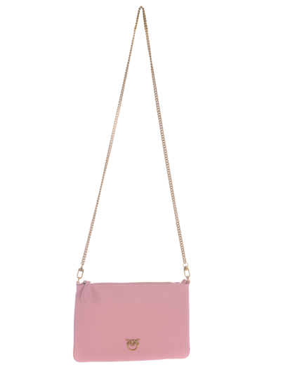 Shop Pinko Clutch Bag  "flat Love" In Rosa