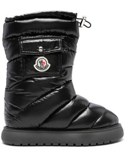 Shop Moncler Gaia Pocket Mid Snow Boots In Black