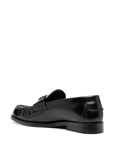 Shop Versace Loafers T.25 Calf Leather In Black