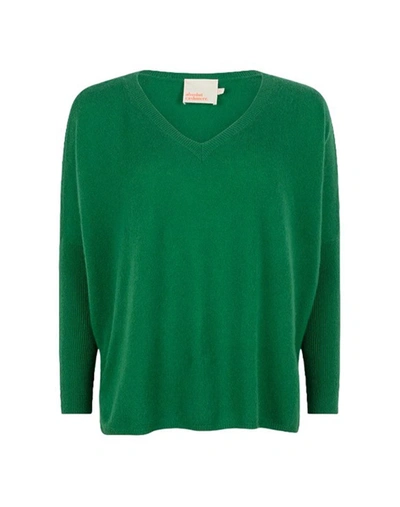 Shop Absolut Cashmere V-neck Jumpers In Green