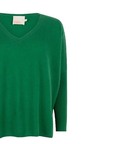 Shop Absolut Cashmere V-neck Jumpers In Green