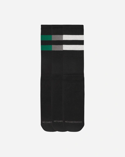 Shop Neighborhood Classic 3-pack Long Socks In Black