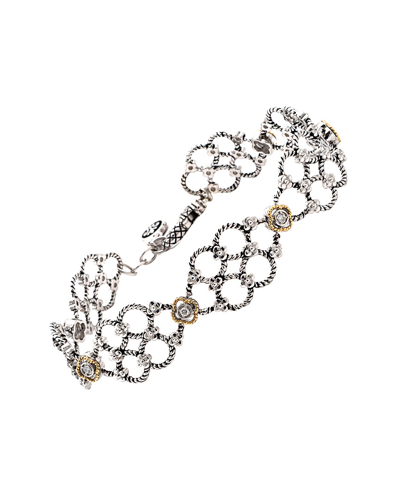 Andrea Candela Lazo 18k & Silver 0.13 Ct. Tw. Diamond Bracelet