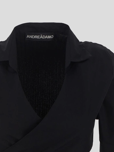 Shop Andrea Adamo Andreadamo Shirt Top In Black