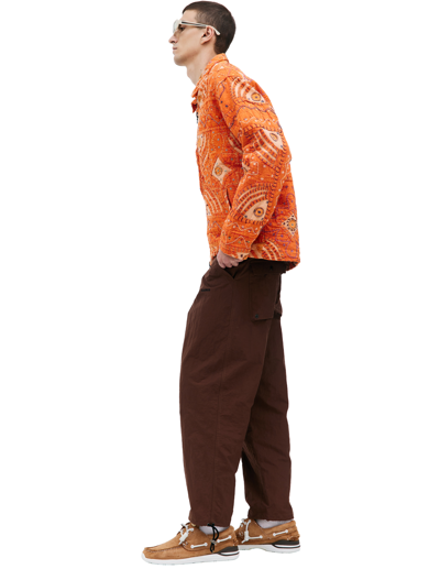 Karu Research Handcrafted Quilted Jacket In Orange
