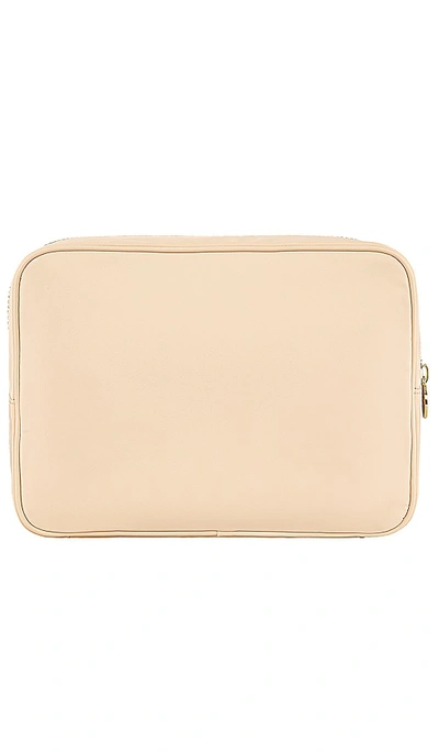 Shop Stoney Clover Lane Clear Front Large Pouch In Sand