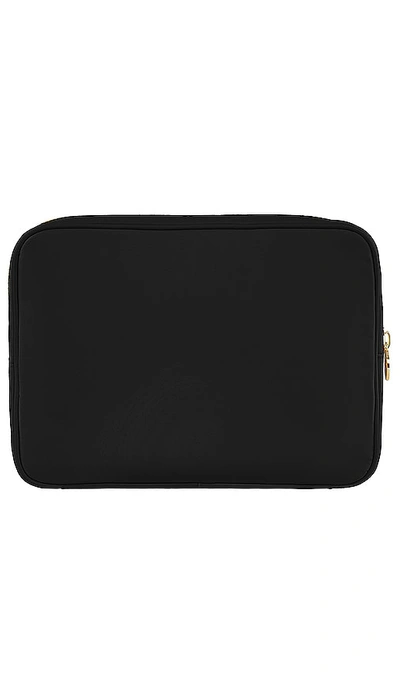 Stoney Clover Lane Clear Front Large Pouch In Noir
