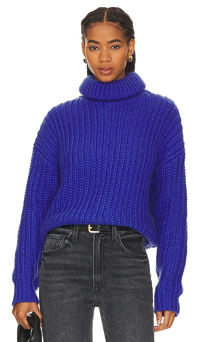 Shop Lblc The Label Jayden Sweater In Royal Blue