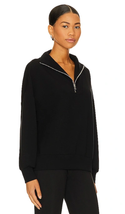 Shop Varley Hawley Sweatshirt In Black