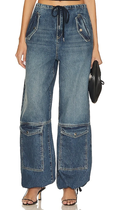 Grlfrnd Alix Wide Leg Drawstring Cargo In San Antonio