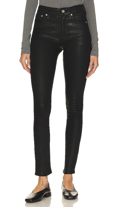 Shop Rag & Bone Nina High-rise Skinny Jean In Coated Black