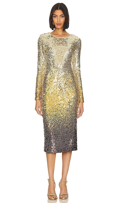 Shop Le Superbe Kate Dress In Smokey Sunset Sequins