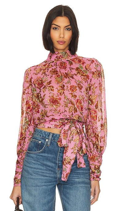 Shop Bytimo Blouse In Pink Wallpaper