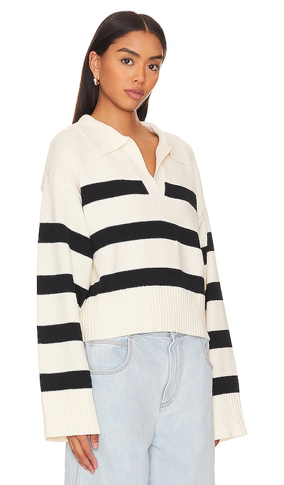 More To Come Tatia Sweater In White & Black