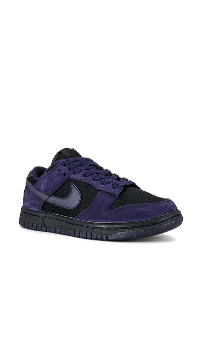 Shop Nike Dunk Low Sneaker In Black  Purple Ink  & Black