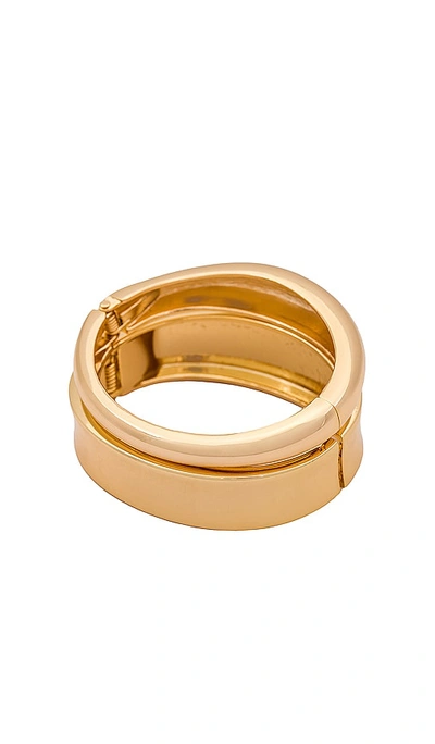 Ettika Thick Bangle Set In Gold