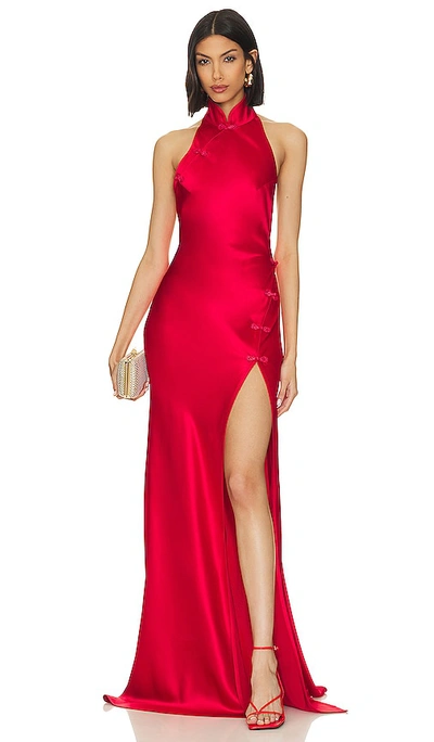 Shop Sau Lee Michelle Gown In Red