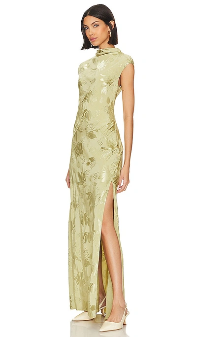 L'academie Avalon Maxi Dress In Sage