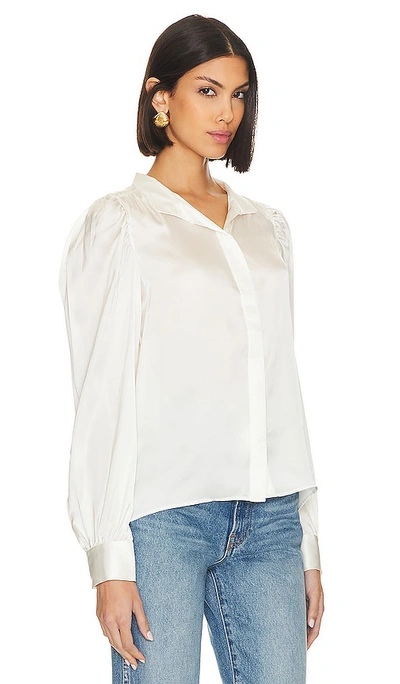 Shop Frame Gillian Blouse In White