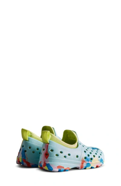 Shop Hunter Kids' Marble Water Shoe In Bleached Ble Mrble/ Zesty Yllw
