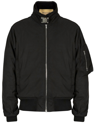 Shop Alyx Buckle Bomber Jacket In Black